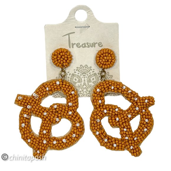 Treasure Jewelry - Treasure - Seed Bead Pretzel Earrings